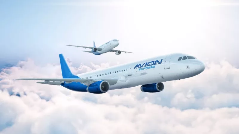 Aviones de la aerolnea Avion Express. 