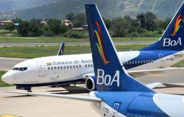 Aviónes Boeing de la compañía Boliviana de Aviación (BoA)